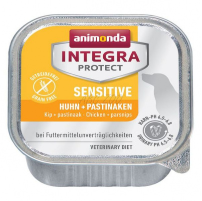Animonda INTEGRA® Protect dog Sensitive - Kuracie + paštrnák 150 g (exp. 17.12.2026) posledných 21 ks