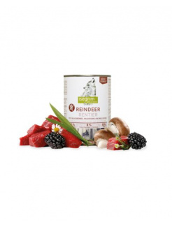 ISEGRIM dog Adult Mono Reindeer pure with Blackberries, Champignons & Herbs 