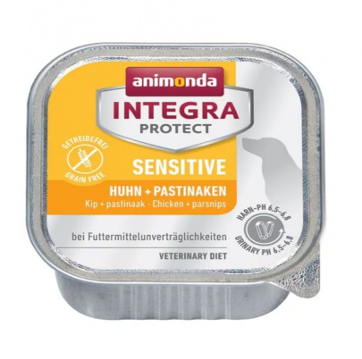 Animonda INTEGRA® Protect dog Sensitive - Kuracie + paštrnák 150 g (exp. 17.12.2026) posledných 20 ks
